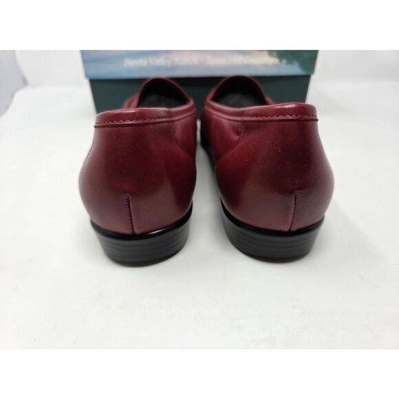 SAS SAN ANTONIO SHOES SIMPLIFY RED BLACK LEATHER COMFORT LOAFER WOMENS 12 M NEW - Picture 3 of 8